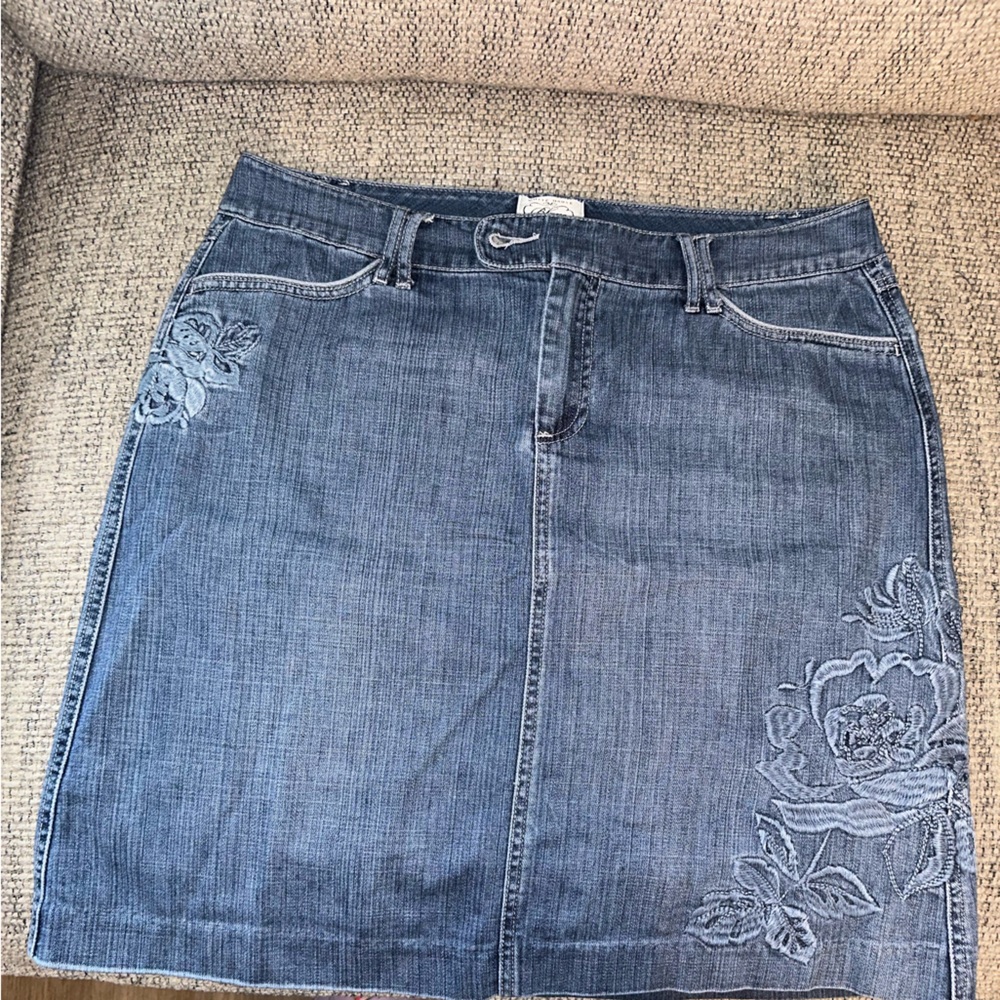 White House Black Market denim skirt